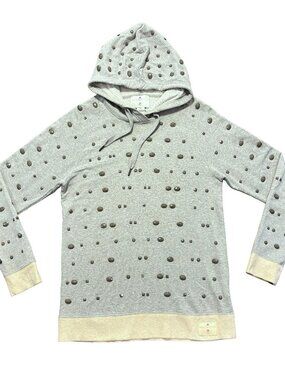 Adidas Stella McCartney Team GB Studded Hoodie Gray Embellished Womens M
